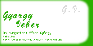 gyorgy veber business card