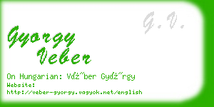 gyorgy veber business card